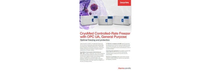 CryoMed Controlled-Rate Freezer Flyer